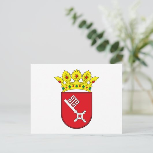 Bremer Wappen Postkarte (Stehend Vorderseite)