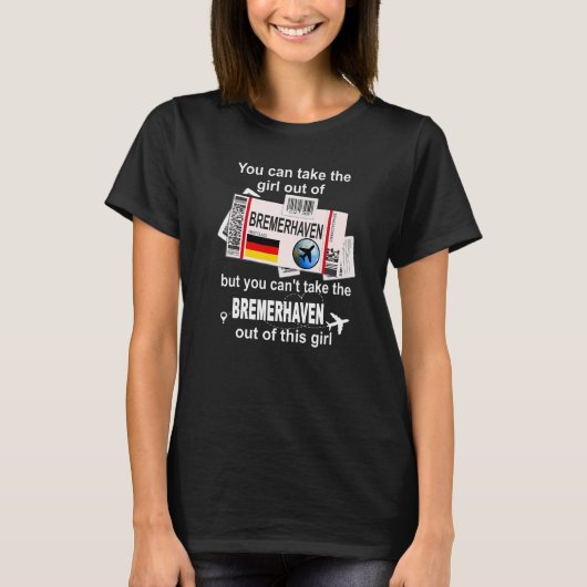 Bremerhaven Boarding Pass - Bremerhaven Girl - Bre T-Shirt (Vorderseite)