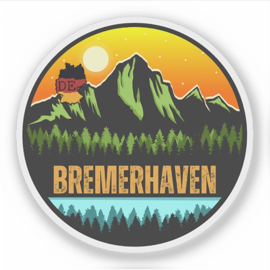 Bremerhaven, Deutschland Aufkleber (Vorderseite)