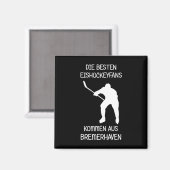 Bremerhaven Eishockeyfan Magnet (Vorderseite/Rückseite)