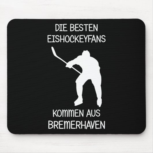 Bremerhaven Eishockeyfan Mousepad (Vorne)