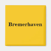 Bremerhaven Magnet Schild Gold Gleb (Vorne)
