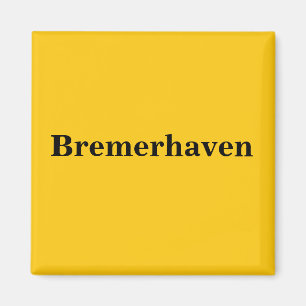 Bremerhaven Magnet Schild Gold Gleb