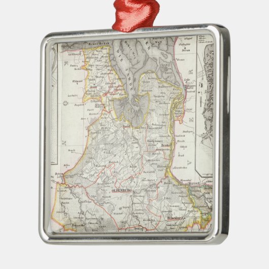 Bremerhaven Silbernes Ornament (Links)