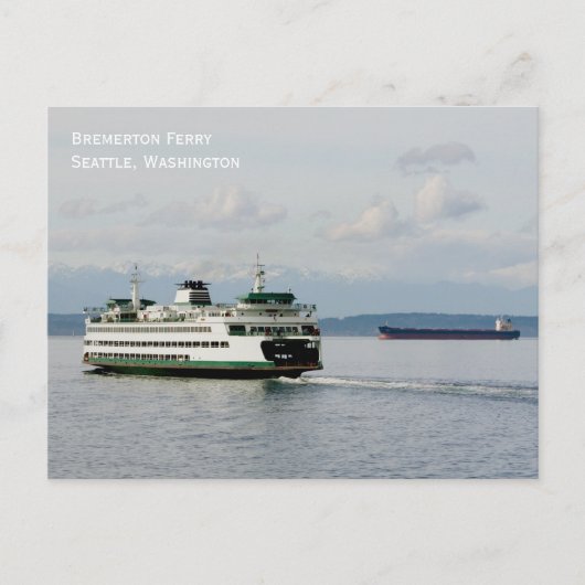Bremerton Ferry Postcard Postkarte (Vorderseite)