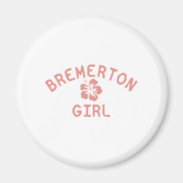 Bremerton Pink Girl Magnet