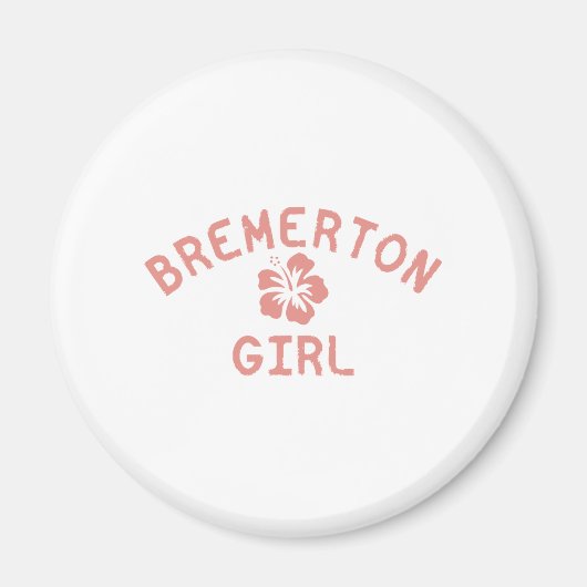 Bremerton Pink Girl Magnet (Vorne)