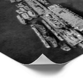 Bremerton, WA-Luftaufnahme der Seehäfen Poster (Ecke)