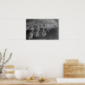 Bremerton, WA-Luftaufnahme der Seehäfen Poster (Küche)