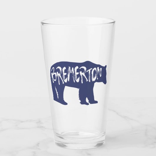 Bremerton Washington Bear Glas (Vorderseite)