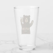 Bremerton Washington Friedensbär Glas (Rückseite)