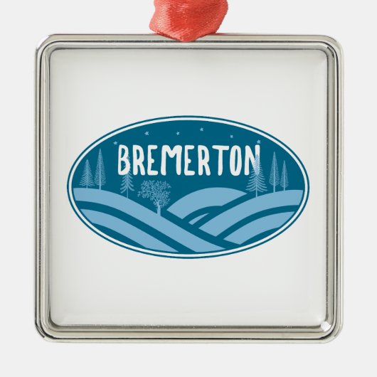 Bremerton Washington Outdoor Ornament Aus Metall (Vorne)