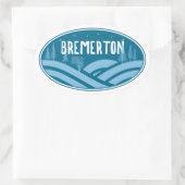 Bremerton Washington Outdoor Ovaler Aufkleber (Tasche)