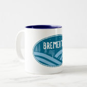 Bremerton Washington Outdoor Zweifarbige Tasse (Vorderseite Links)