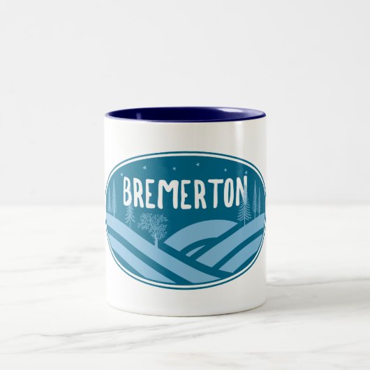 Bremerton Washington Outdoor Zweifarbige Tasse (Mittel)