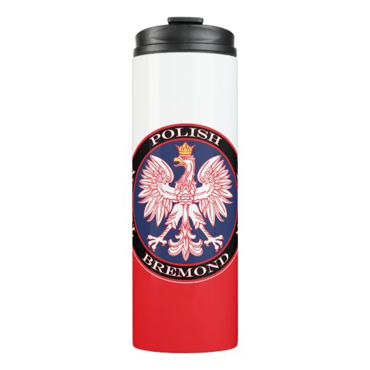 Bremond Round Polish Texan Thermosbecher (Vorderseite)