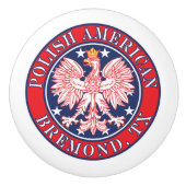 Bremond Texas Polnischer Adler Keramikknauf (Vorderseite)