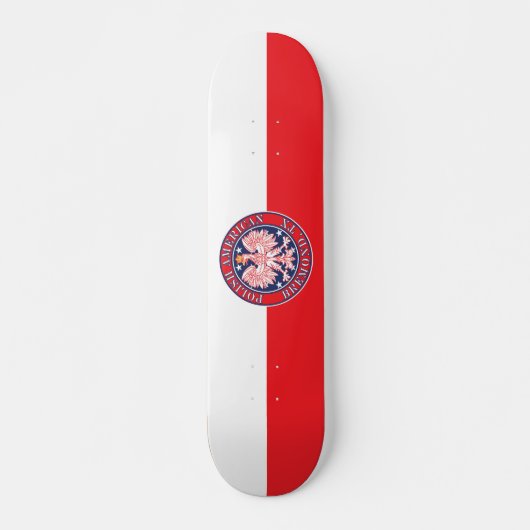 Bremond Texas Polnischer Adler Skateboard (Vorne)