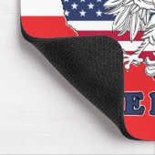 Bremond Texas Polnischer Amerikaner Mousepad (Ecke)