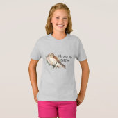 Bremse für Birds Zitat Vogelbeobachtung Kestrel Pa T-Shirt (Vorne ganz)