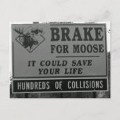 Bremse für Elch Postkarte (Vorderseite)