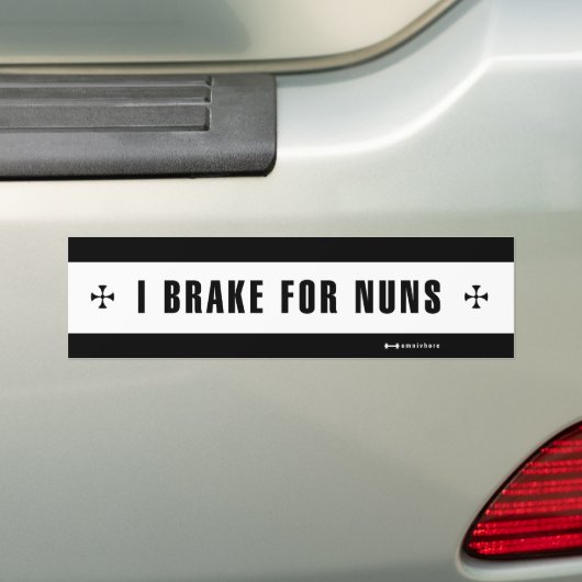 + BREMSE FÜR NONNEN + AUTOAUFKLEBER (Auf Auto)