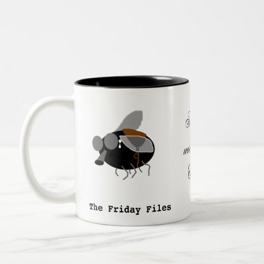 Bremse mit Perlen-Ohrring Zweifarbige Tasse (Links)