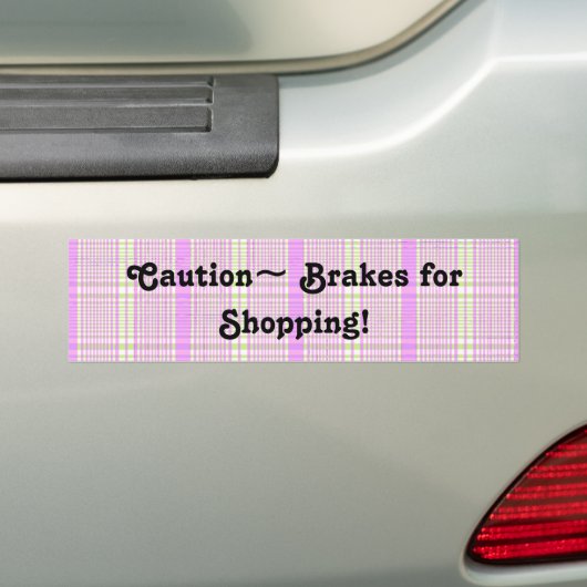 Bremsen für den Einkauf! Autoaufkleber (Auf Auto)