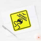 Bremsen für Vögel Quadratischer Aufkleber (Umschlag)