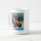 Bremsen sind für Wimps! Bouldervelodrome-Tasse Kaffeetasse (Vorderseite Links)