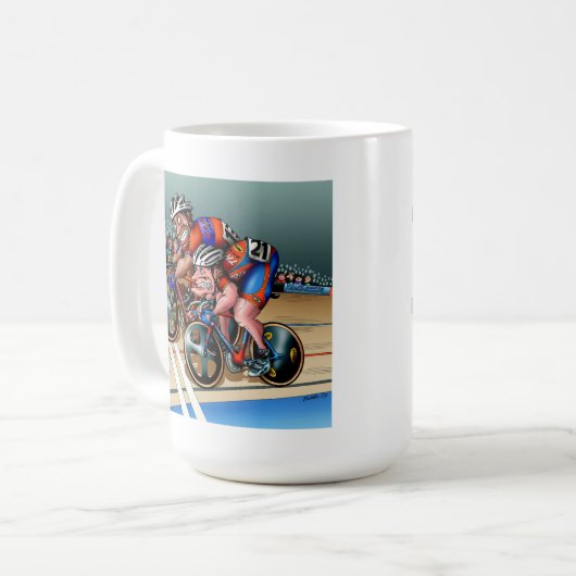 Bremsen sind für Wimps! Bouldervelodrome-Tasse Kaffeetasse (Vorderseite Links)