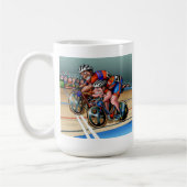 Bremsen sind für Wimps! Bouldervelodrome-Tasse Kaffeetasse (Links)
