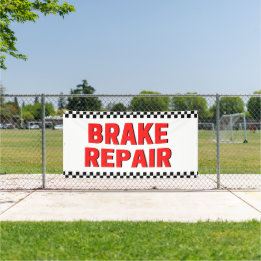 Bremsenreparatur Autowerkstatt Weißes großes Banne Banner