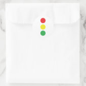 Bremslichtikone Runder Aufkleber (Tasche)