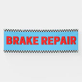 Bremsreparatur Automobilgeschäft Groß blau Banner (Horizontal)