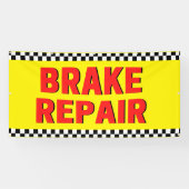 Bremsreparatur Automobilgeschäft Weiß große Banner (Horizontal)