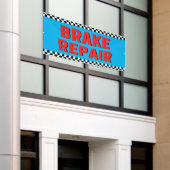 Bremsreparatur Automobilgeschäft Weiß große Banner (Äußeres Gebäude)