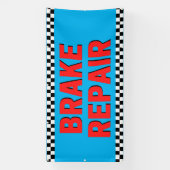 Bremsreparatur Automobilgeschäft Weiß große Banner (Vertikal)