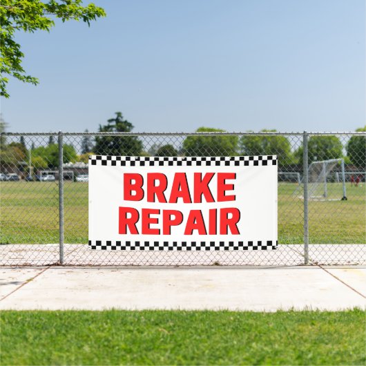 Bremsreparatur Automobilgeschäft Weißes Großbanner Banner (Insitu)