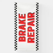 Bremsreparatur Automobilgeschäft Weißes Großbanner Banner (Vertikal)