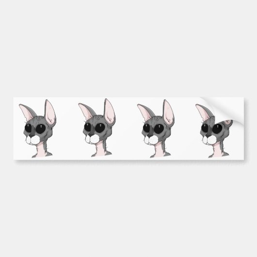 Bremsspur der Katzen-Autoaufkleber Autoaufkleber (Vorne)