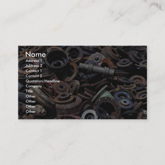 Bremsteile Visitenkarte (Vorderseite)