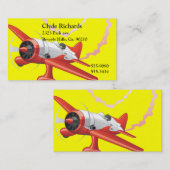 Bremsungs-Pilot in der Flugzeug-Gewohnheits-Farbe Visitenkarte (Vorne/Hinten)