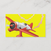 Bremsungs-Pilot in der Flugzeug-Gewohnheits-Farbe Visitenkarte (Rückseite)