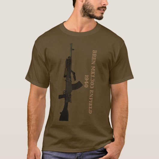 Bren Gun British Light Machine Gun T-Shirt (Vorderseite)
