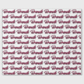 Brenda faded pink personalisiertes Geschenkpapier (Flach)