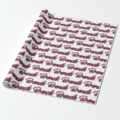 Brenda faded pink personalisiertes Geschenkpapier (Ungerollt)