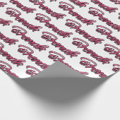 Brenda faded pink personalisiertes Geschenkpapier (Ecke)