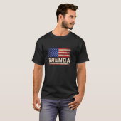 Brenda First Name Shirt Brenda Name American Flag (Vorne ganz)