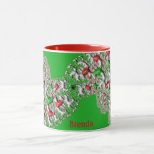 BRENDA ~ GLOSSY 3D Christmas Red White Green
